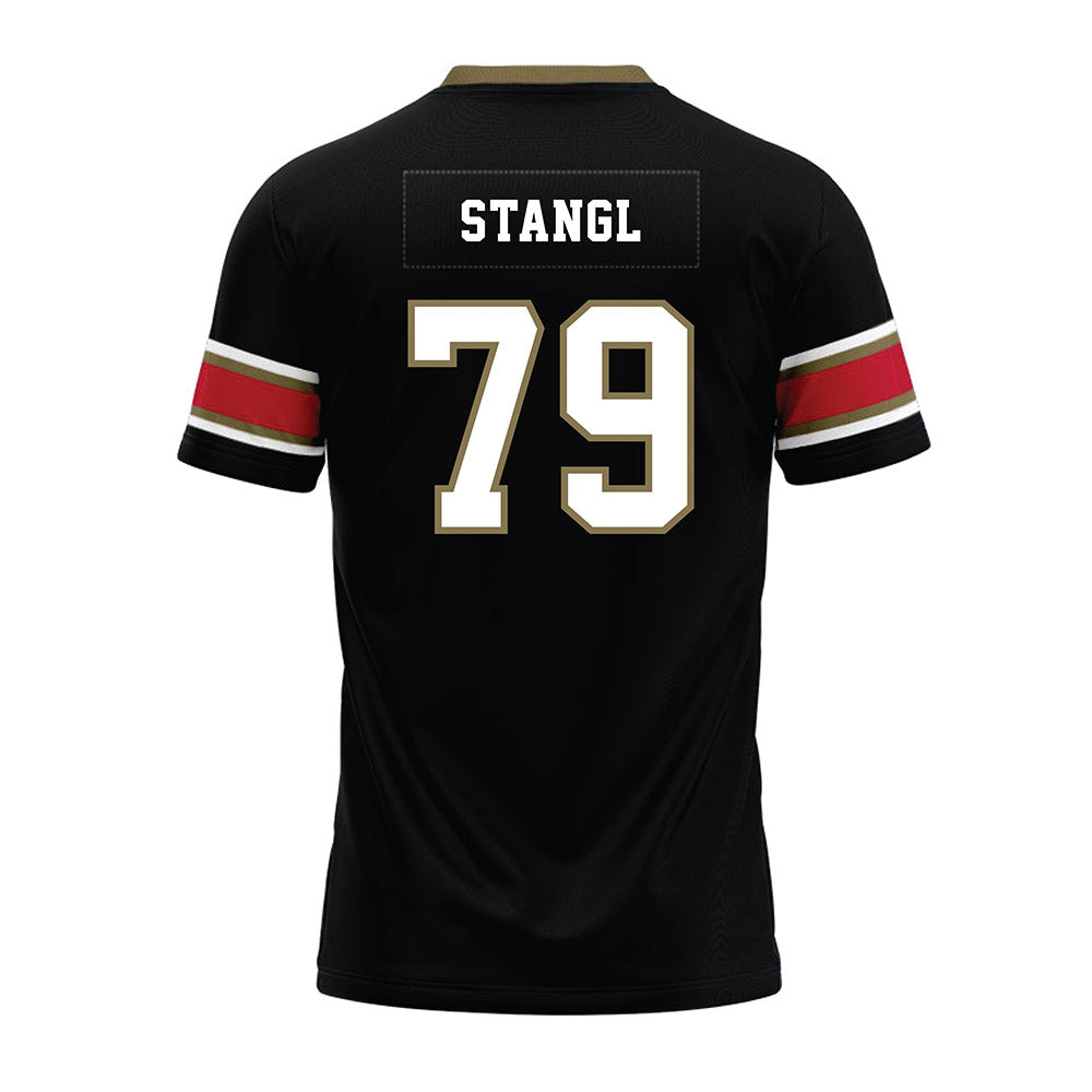 Miami of Ohio - NCAA Football : Jonathan Stangl - Black Premium Football Jersey-1