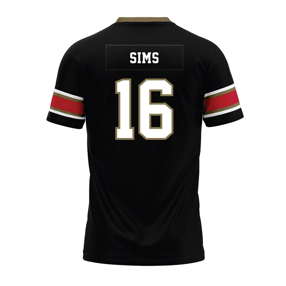 Miami of Ohio - NCAA Football : Ryan Sims - Black Premium Football Jersey-1