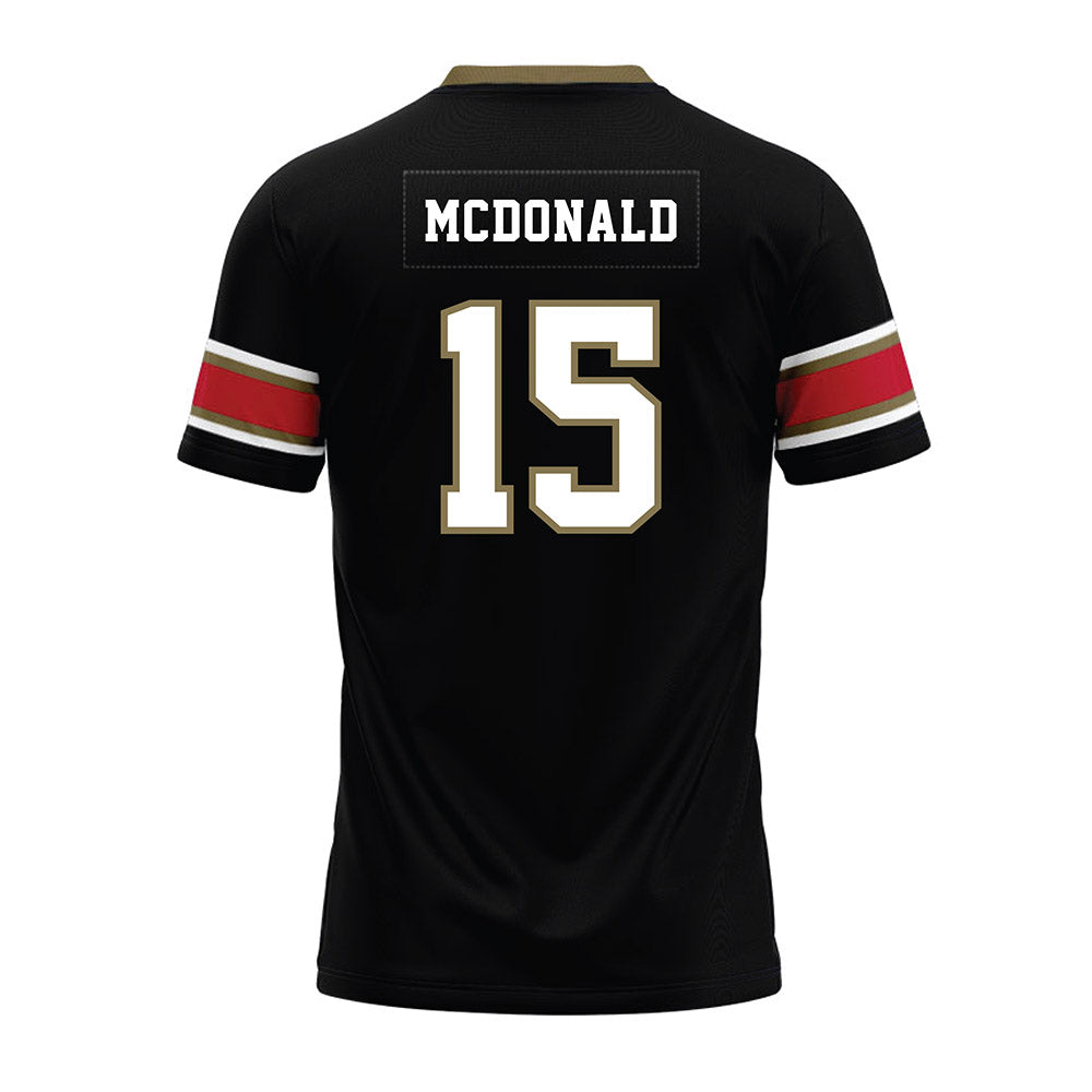 Miami of Ohio - NCAA Football : Cade McDonald - Black Premium Football Jersey-1