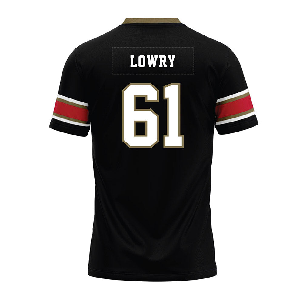 Miami of Ohio - NCAA Football : Andrew Lowry - Black Premium Football Jersey-1