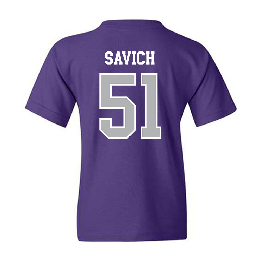 SBU - NCAA Football : Samuel Savich - Classic Shersey Youth T-Shirt-1