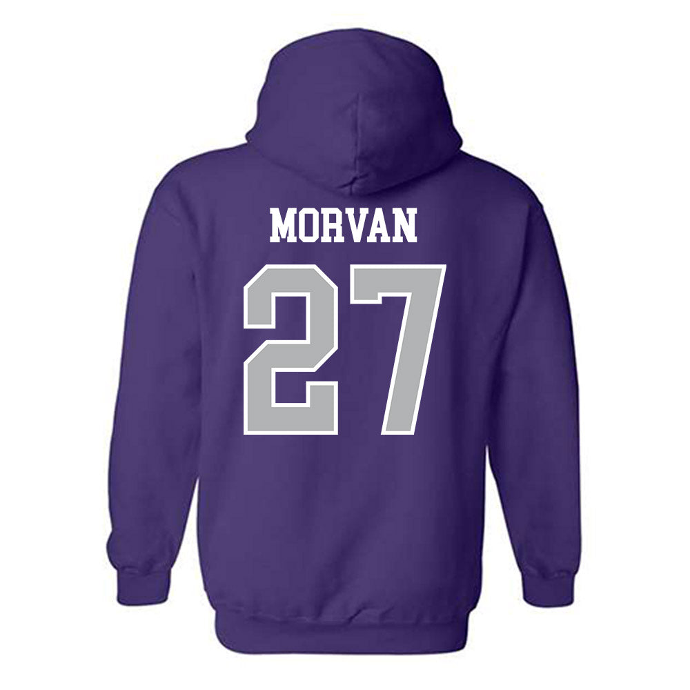 SBU - NCAA Men's Soccer : Ugo Morvan - Classic Shersey Hooded Sweatshirt-1