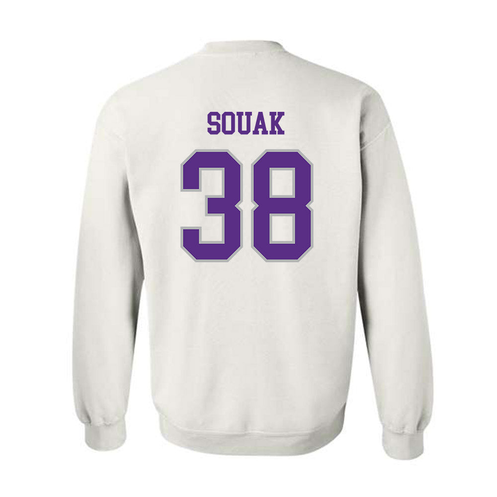 SBU - NCAA Men's Soccer : Nadir Souak - Classic Shersey Crewneck Sweatshirt-1