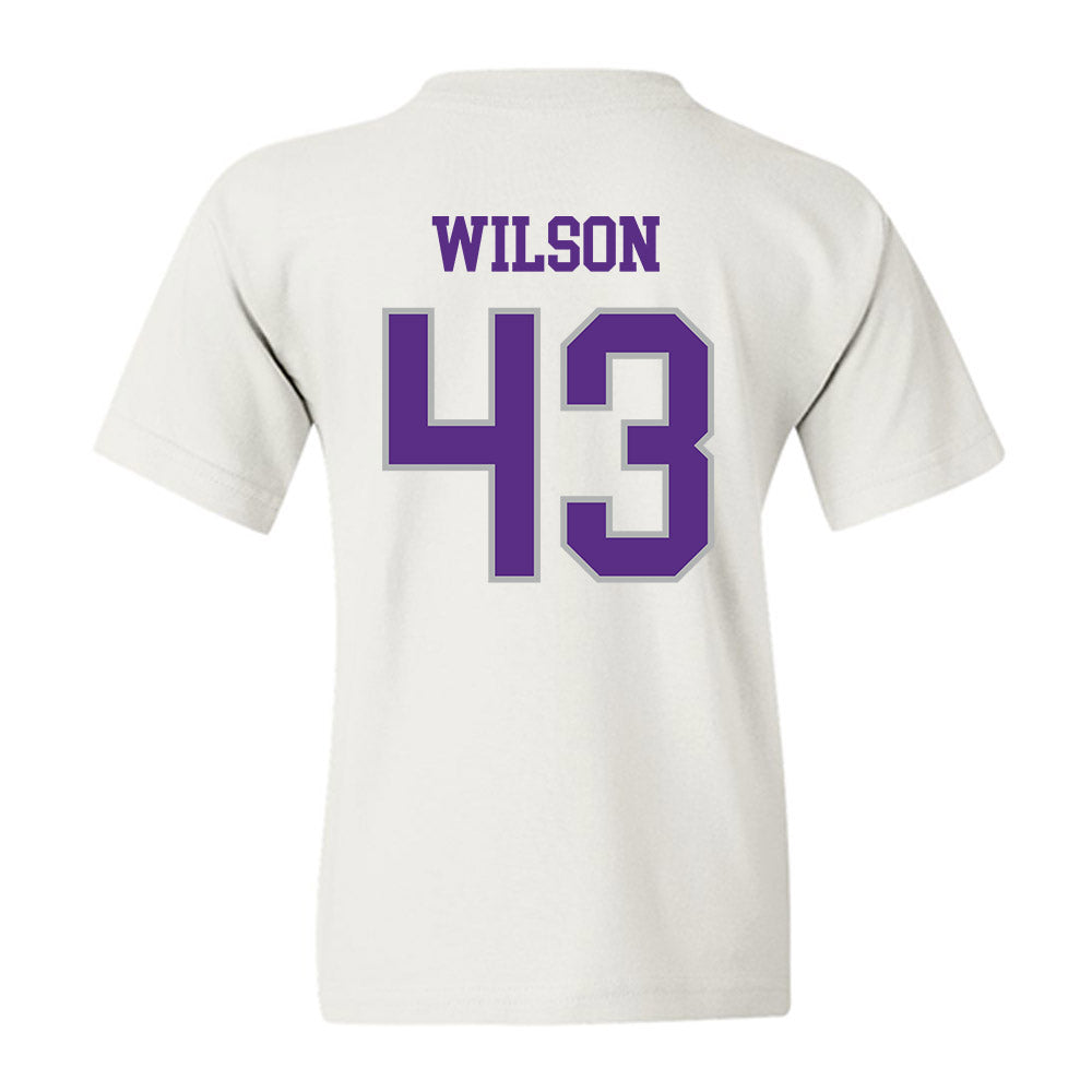 SBU - NCAA Football : Luca Wilson - Classic Shersey Youth T-Shirt-1