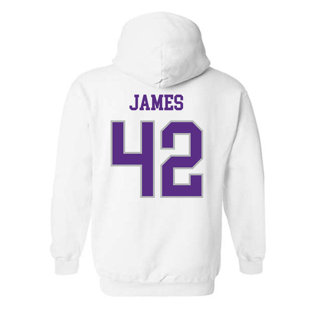 SBU - NCAA Football : Kaleb James - Classic Shersey Hooded Sweatshirt-1