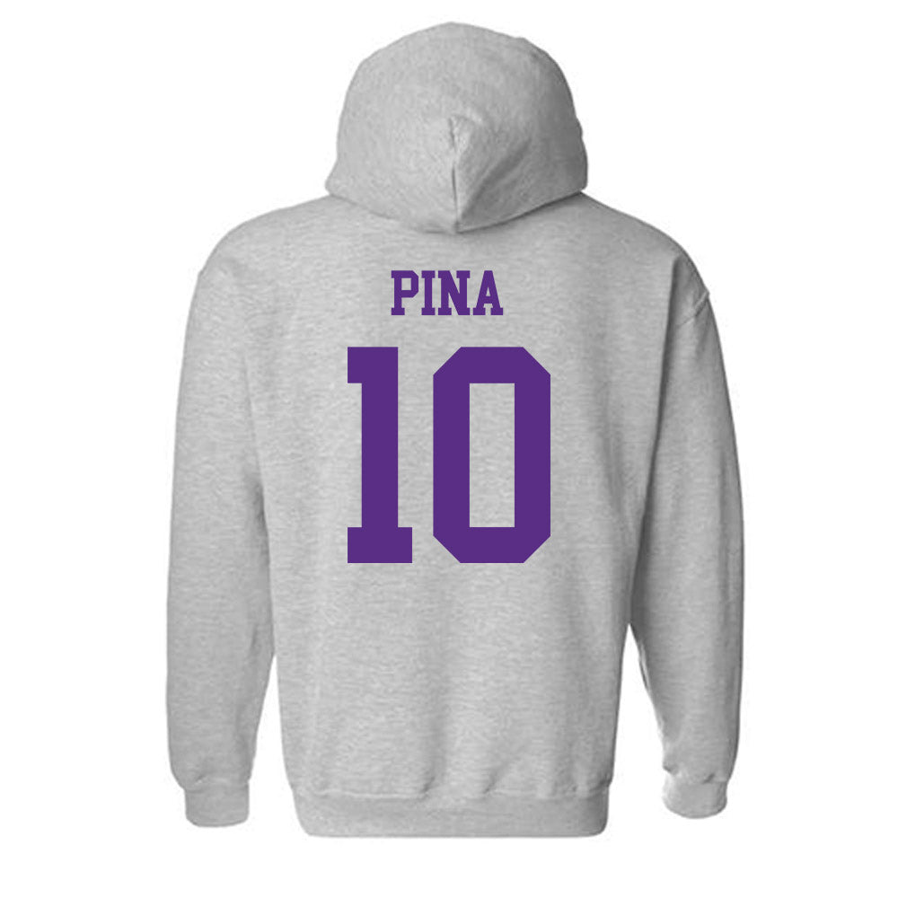 SBU - NCAA Men's Soccer : Edgar Pina - Classic Shersey Hooded Sweatshirt-1