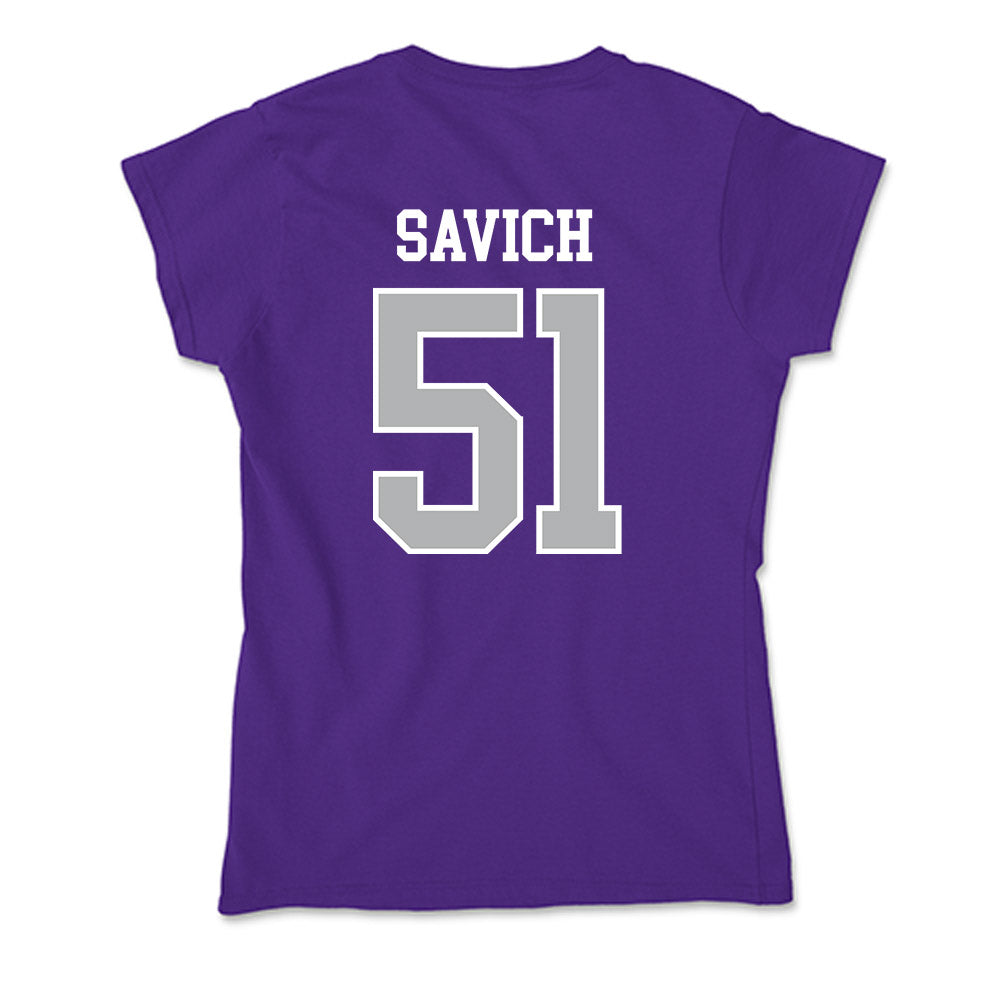 SBU - NCAA Football : Samuel Savich - Classic Shersey Soft Style Women’s T-Shirt-1