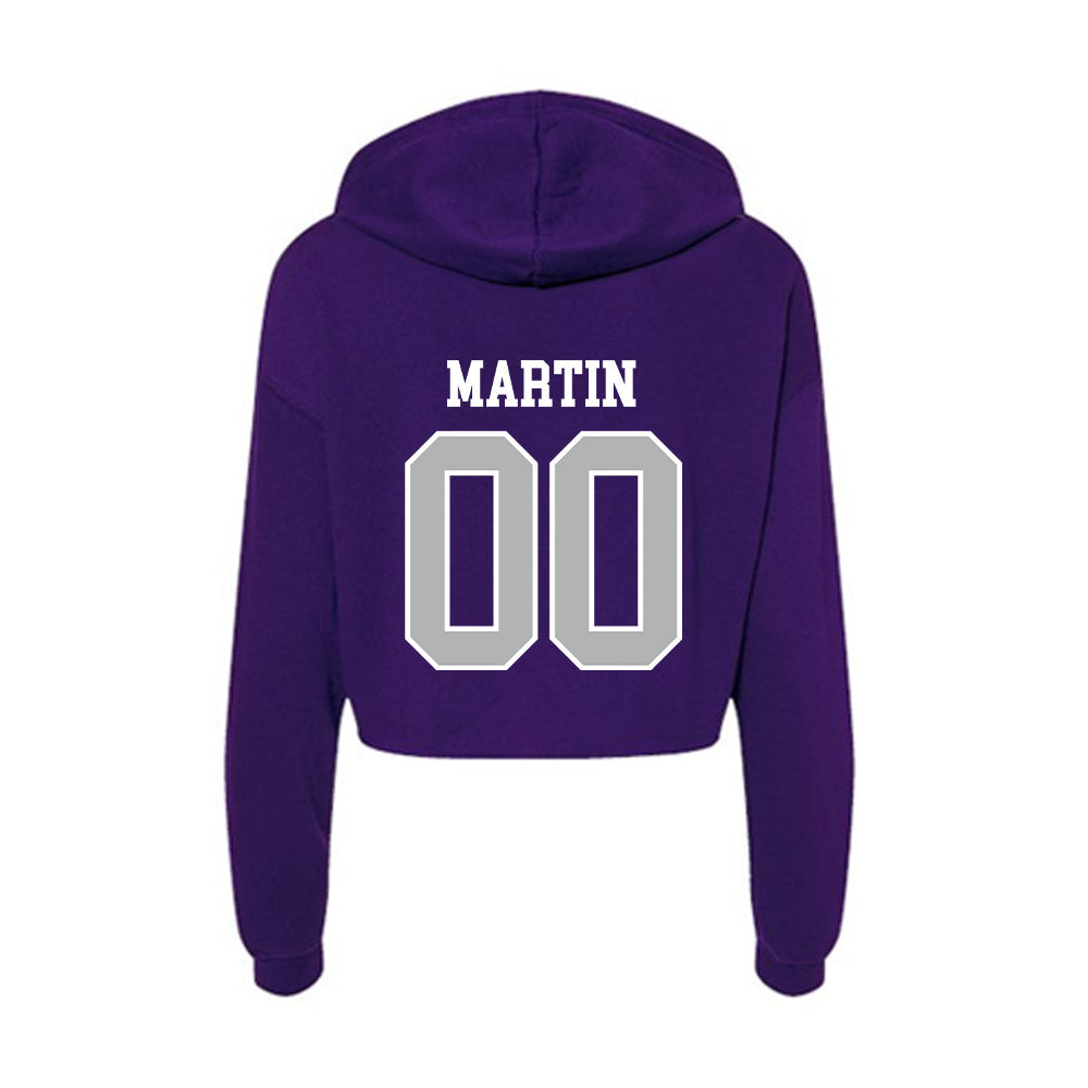 SBU - NCAA Women's Soccer : Ella Martin - Classic Shersey Women's Crop Fleece Hoodie-1