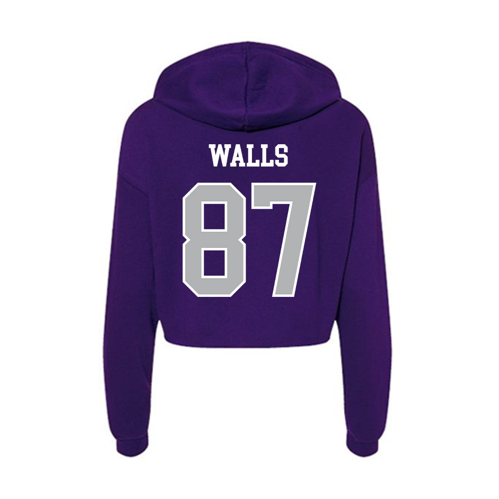 SBU - NCAA Football : Gabriel Walls - Classic Shersey Women's Crop Fleece Hoodie-1