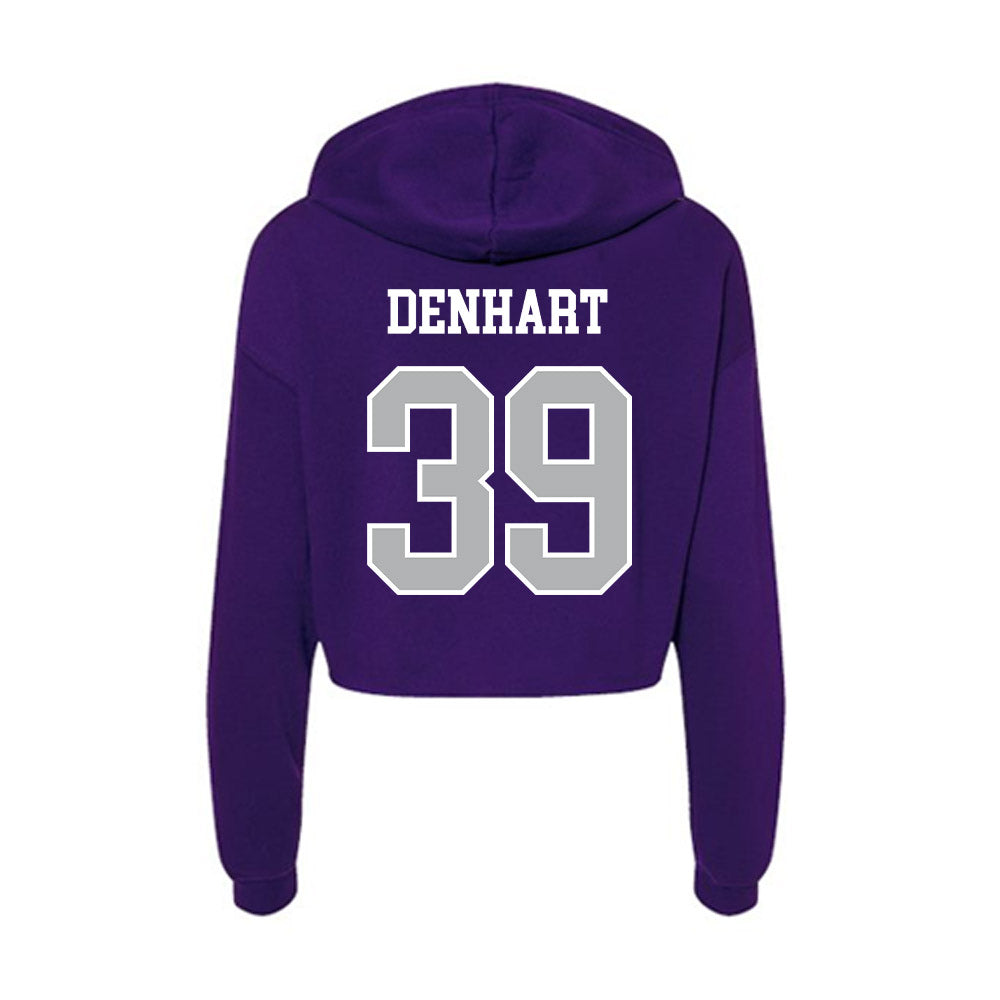 SBU - NCAA Football : Garrett Denhart - Classic Shersey Women's Crop Fleece Hoodie-1