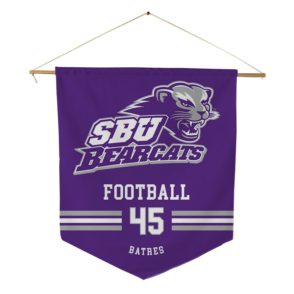 SBU - NCAA Football : Jonathan Batres - Pennant - 18" x 21"-0