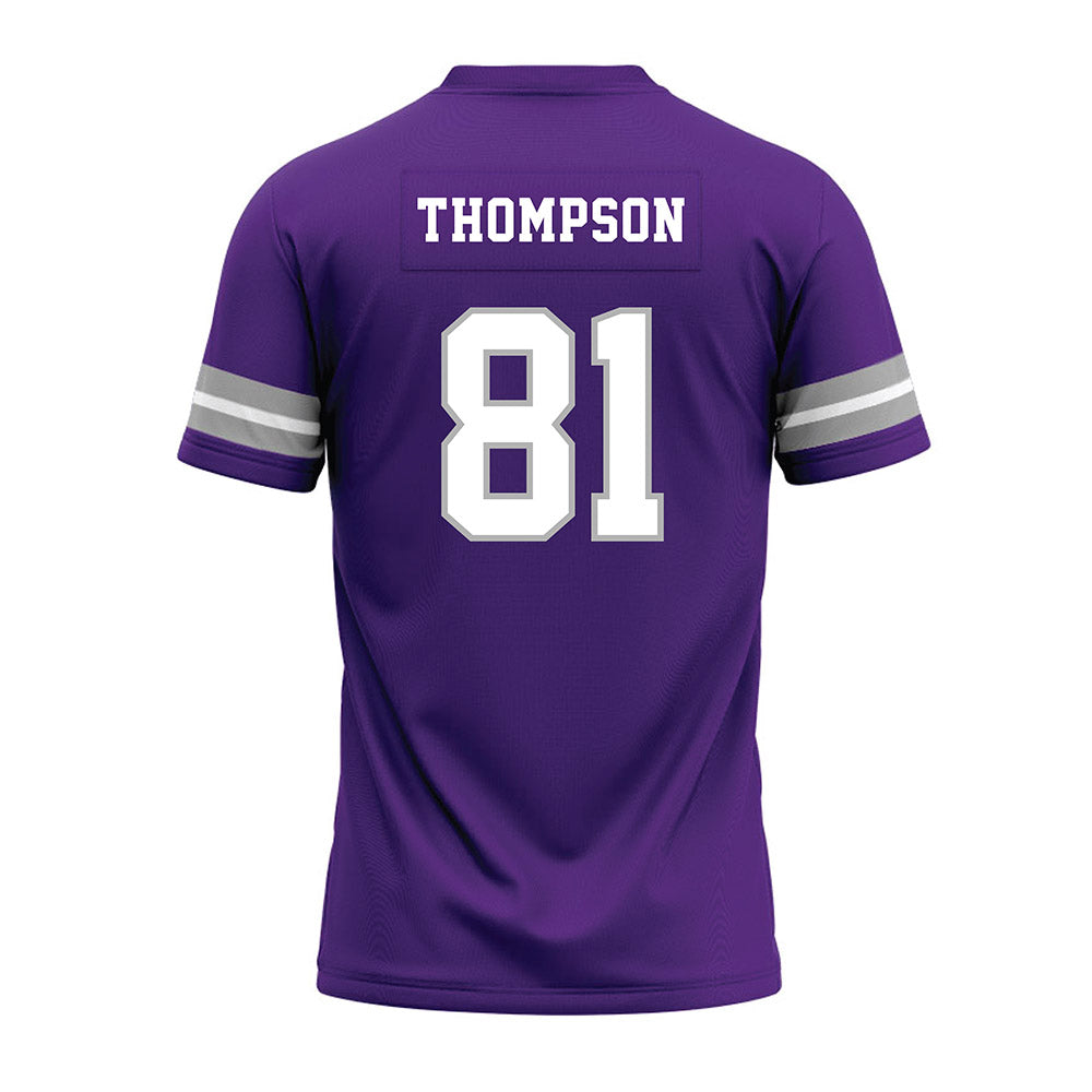 SBU - NCAA Football : Alexzander Thompson - Purple Premium Football Jersey-1