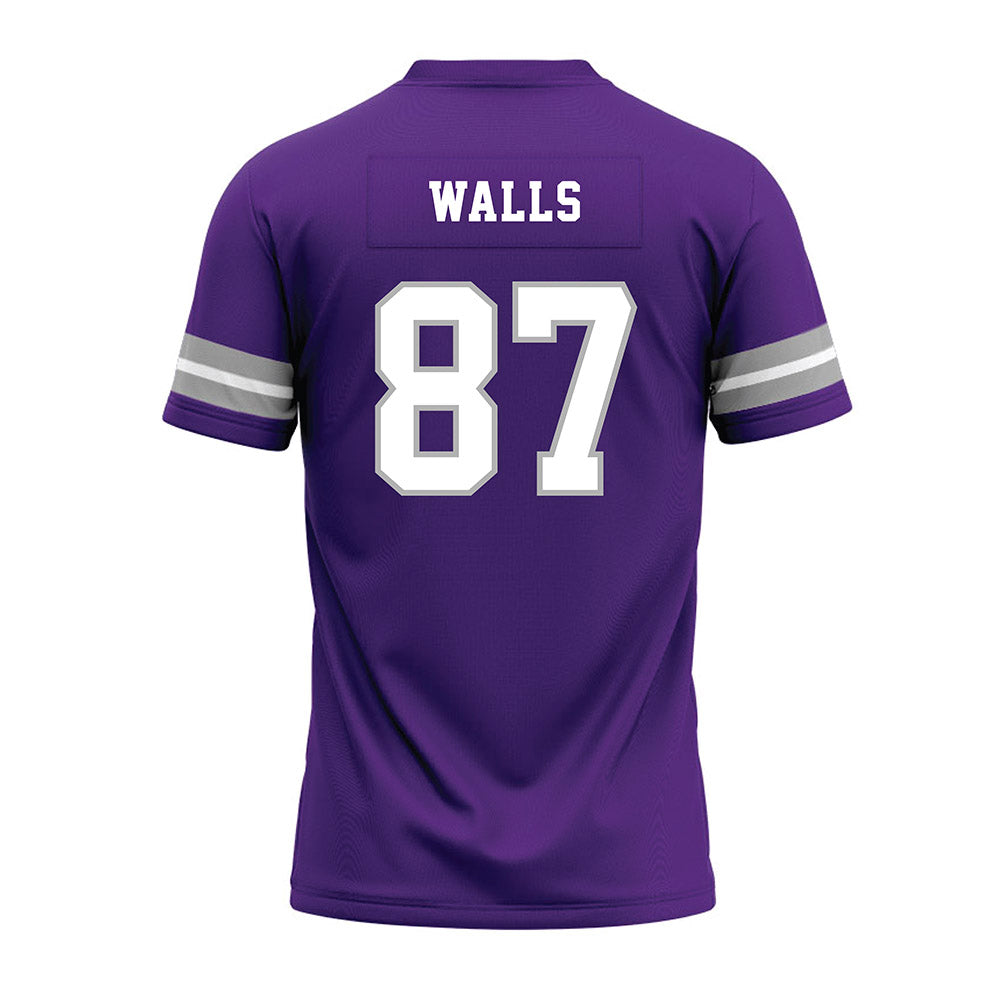 SBU - NCAA Football : Gabriel Walls - Purple Premium Football Jersey-1