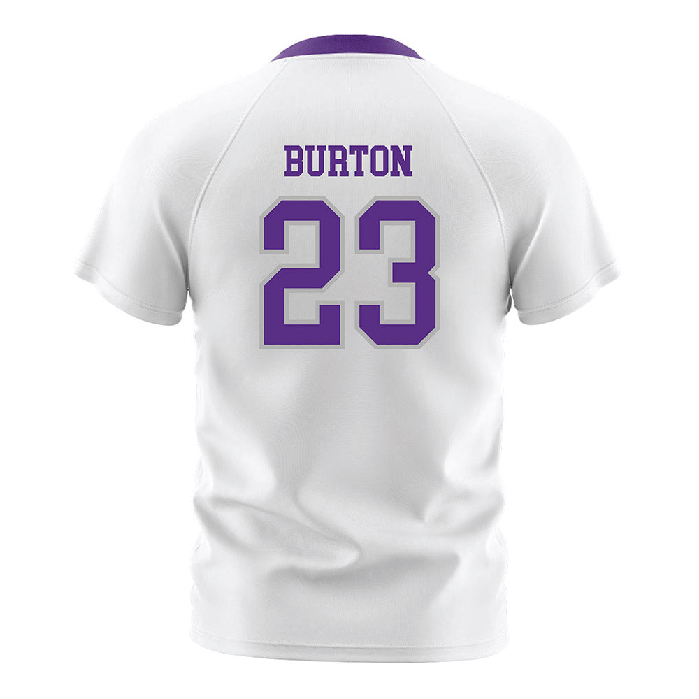 SBU - NCAA Women's Soccer : Emma Burton - White Soccer Jersey-1