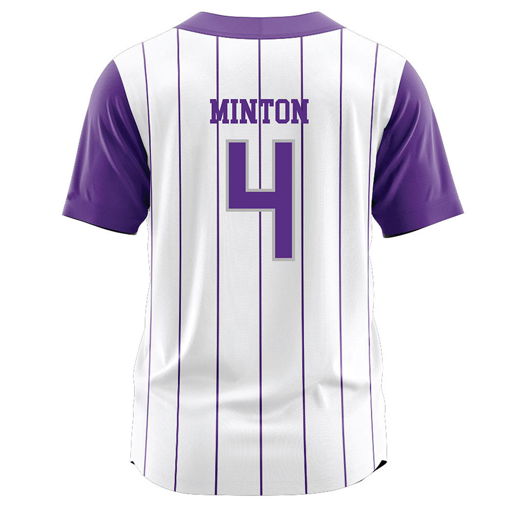 SBU - NCAA Softball : Ava Minton - White Jersey-1
