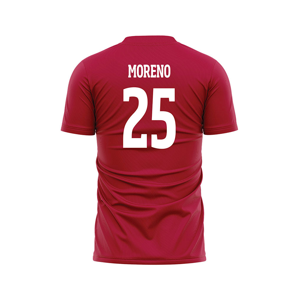 LMU - NCAA Men's Soccer : Greyson Moreno - Red Soccer Jersey-1