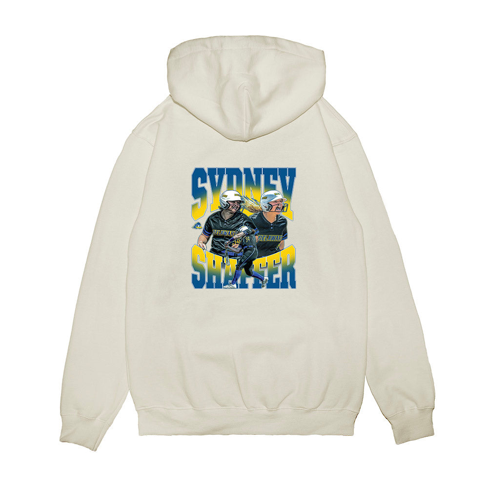 Delaware - NCAA Softball : Sydney Shaffer - Collage Premium Hooded Sweatshirt-1