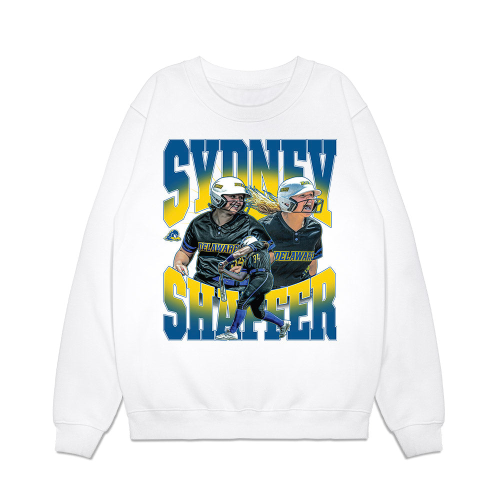 Delaware - NCAA Softball : Sydney Shaffer - Collage Premium Crewneck Sweatshirt-0
