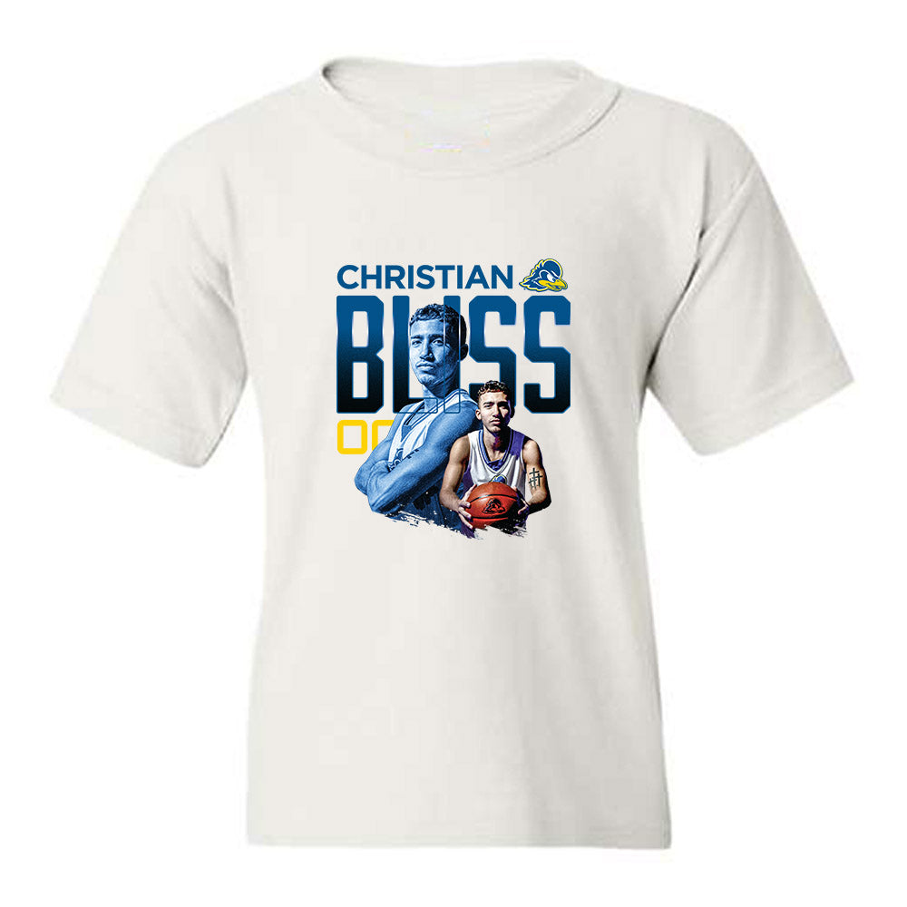 Delaware - NCAA Men's Basketball : Christian Bliss - Collage Youth T-Shirt-0