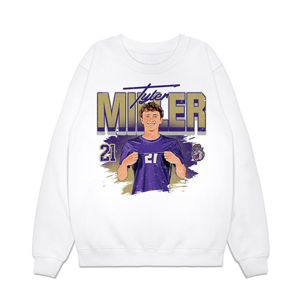 JMU - NCAA Men's Soccer : Tyler Miller - Collage Premium Crewneck Sweatshirt-0