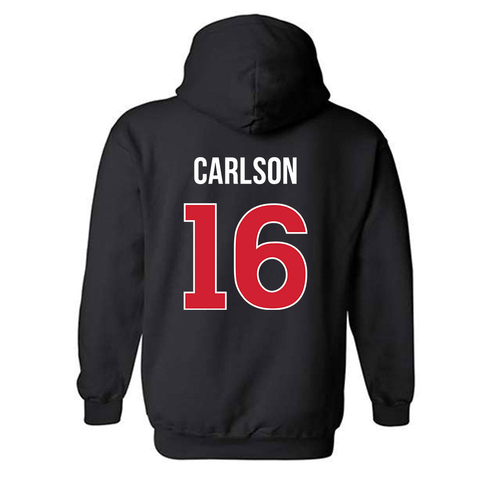 Rutgers - NCAA Men's Soccer : Dylan Carlson - Classic Shersey Hooded Sweatshirt-1