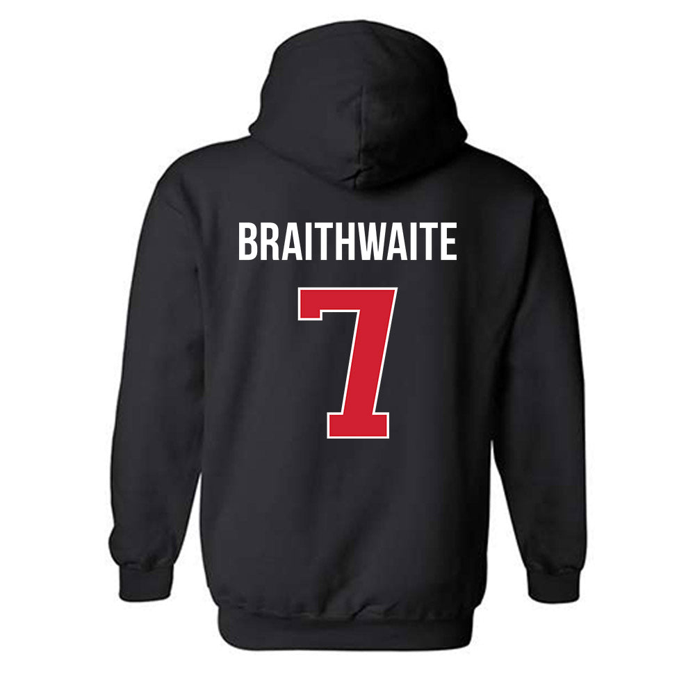 Rutgers - NCAA Football : Dylan Braithwaite - Classic Shersey Hooded Sweatshirt-1