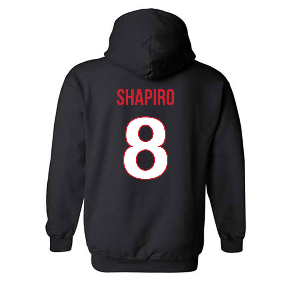 Rutgers - NCAA Baseball : Garrett Shapiro - Replica Shersey Hooded Sweatshirt-1