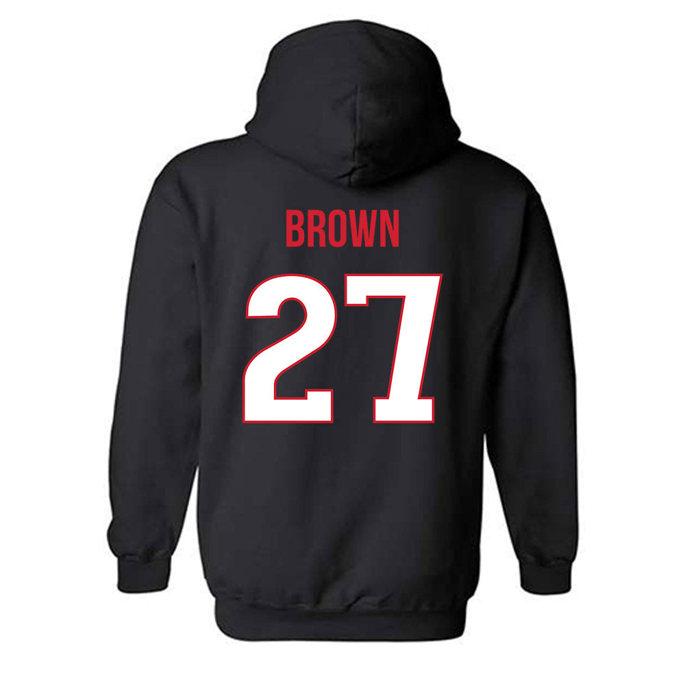 Rutgers - NCAA Football : Samuel Brown - Replica Shersey Hooded Sweatshirt-1