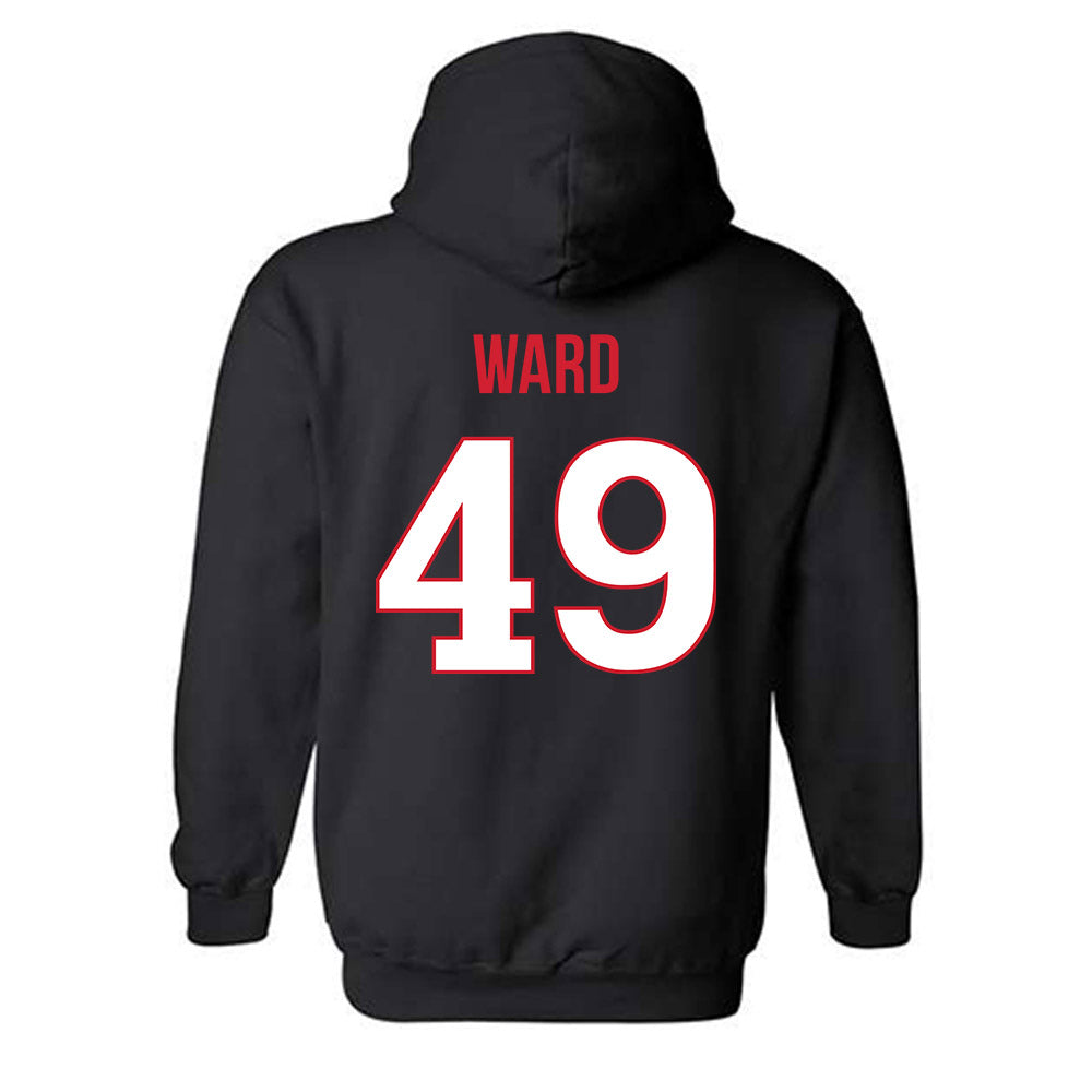 Rutgers - NCAA Football : Evan Ward - Replica Shersey Hooded Sweatshirt-1