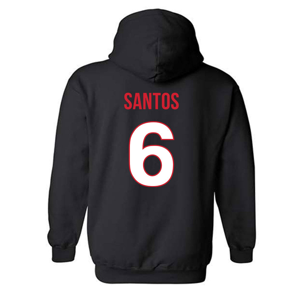Rutgers - NCAA Baseball : Pablo Santos - Replica Shersey Hooded Sweatshirt-1