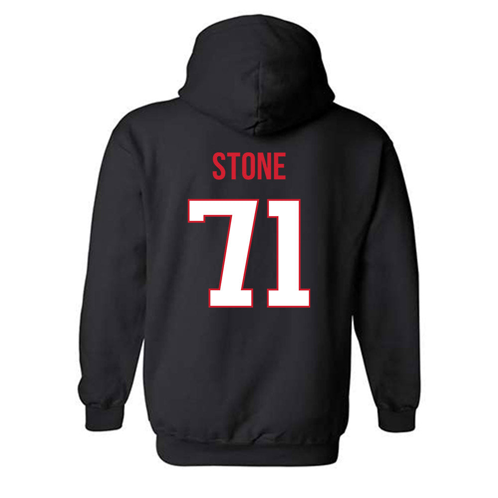 Rutgers - NCAA Football : John Stone - Replica Shersey Hooded Sweatshirt-1