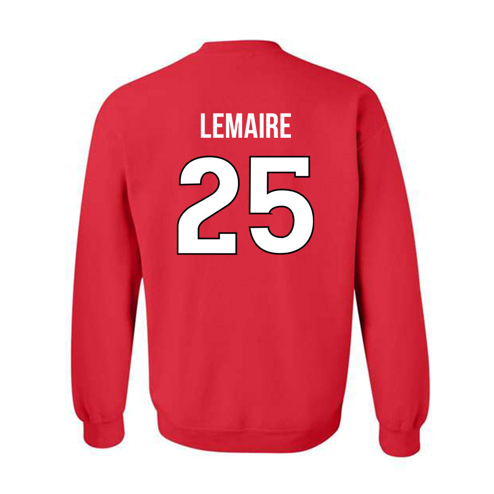 Rutgers - NCAA Men's Soccer : Cedric Lemaire - Replica Shersey Crewneck Sweatshirt-1