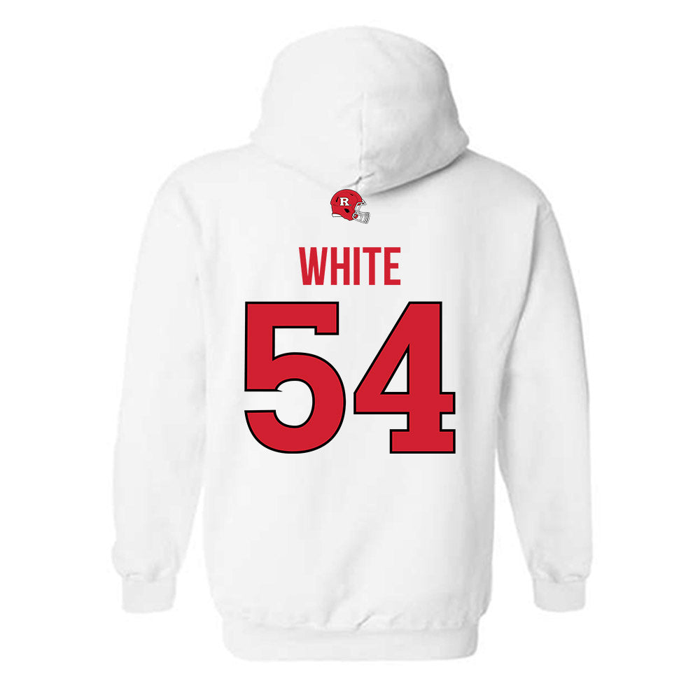 Rutgers - NCAA Football : Taj White - Classic Shersey Hooded Sweatshirt-1