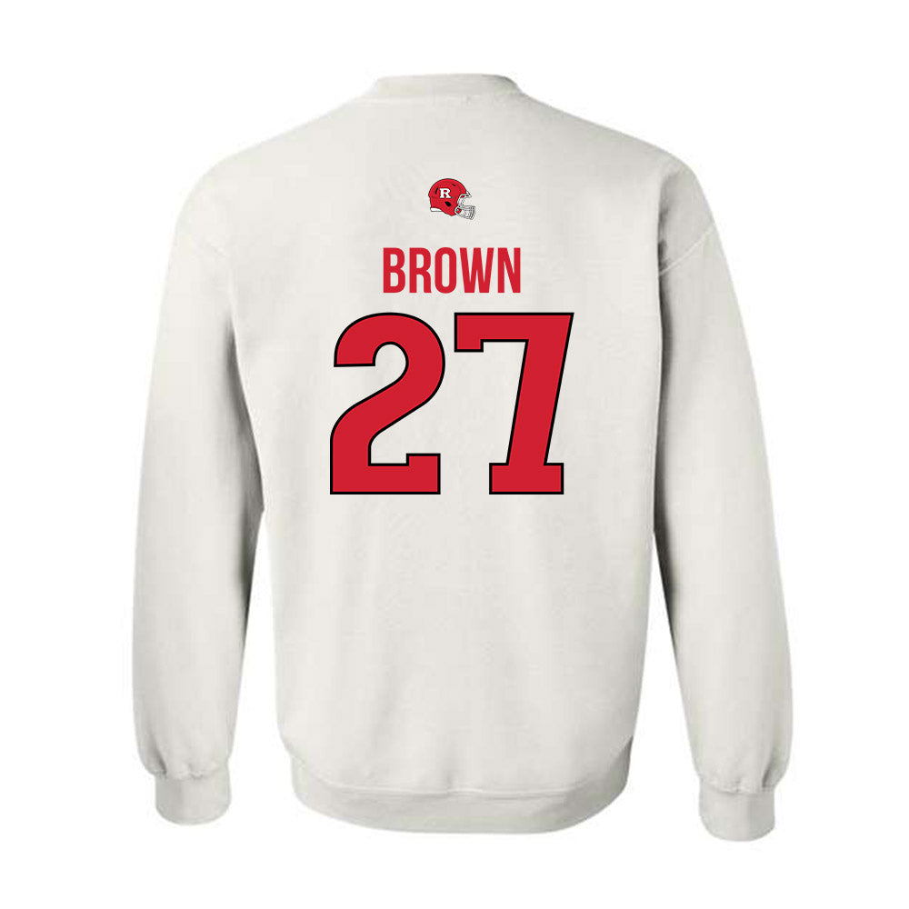 Rutgers - NCAA Football : Samuel Brown - Classic Shersey Crewneck Sweatshirt-1