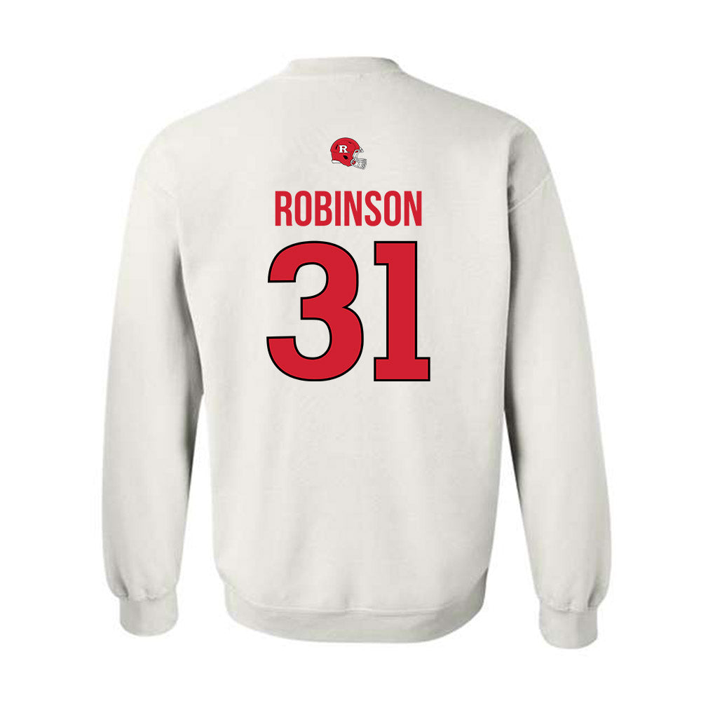 Rutgers - NCAA Football : Michael Robinson - Classic Shersey Crewneck Sweatshirt-1