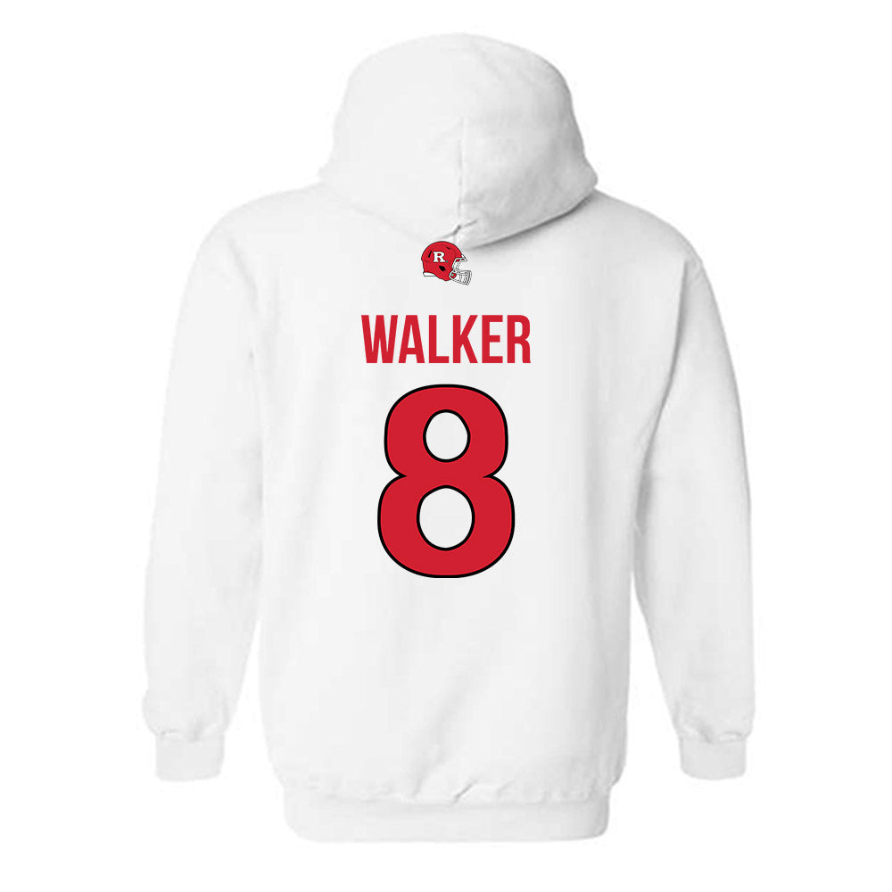 Rutgers - NCAA Football : Jordan Walker - Classic Shersey Hooded Sweatshirt-1