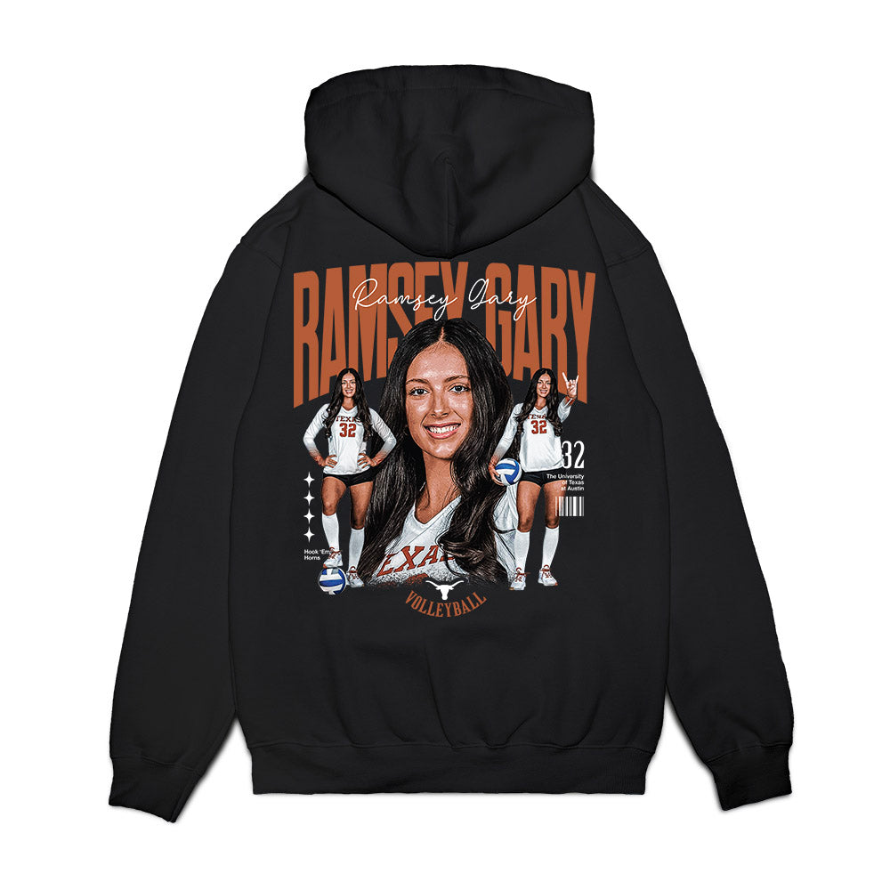 Texas - NCAA Women's Volleyball : Ramsey Gary - Collage Premium Hooded Sweatshirt-1