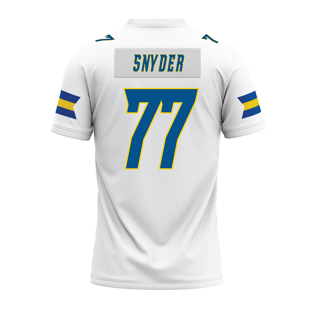 Delaware - NCAA Football : Cole Snyder - White Premium Football Jersey-1