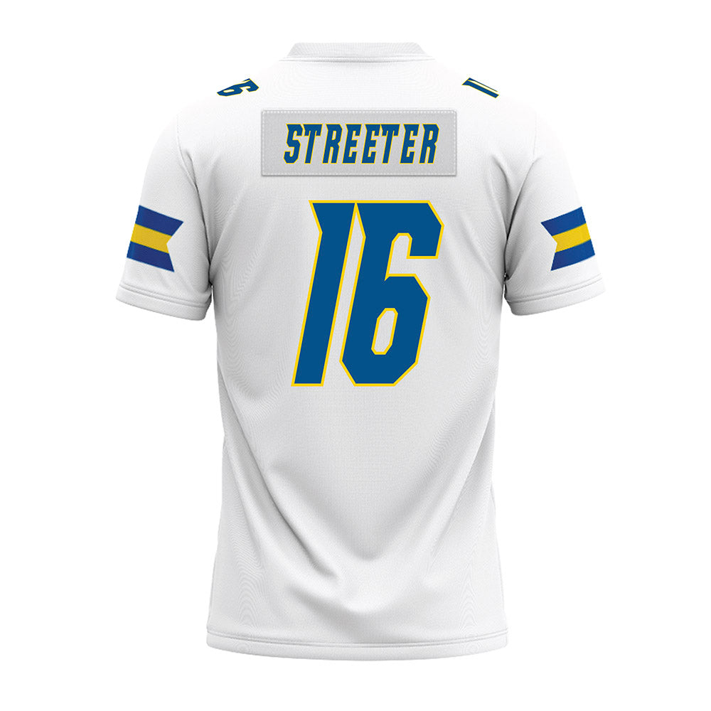 Delaware - NCAA Football : Braden Streeter - White Premium Football Jersey-1