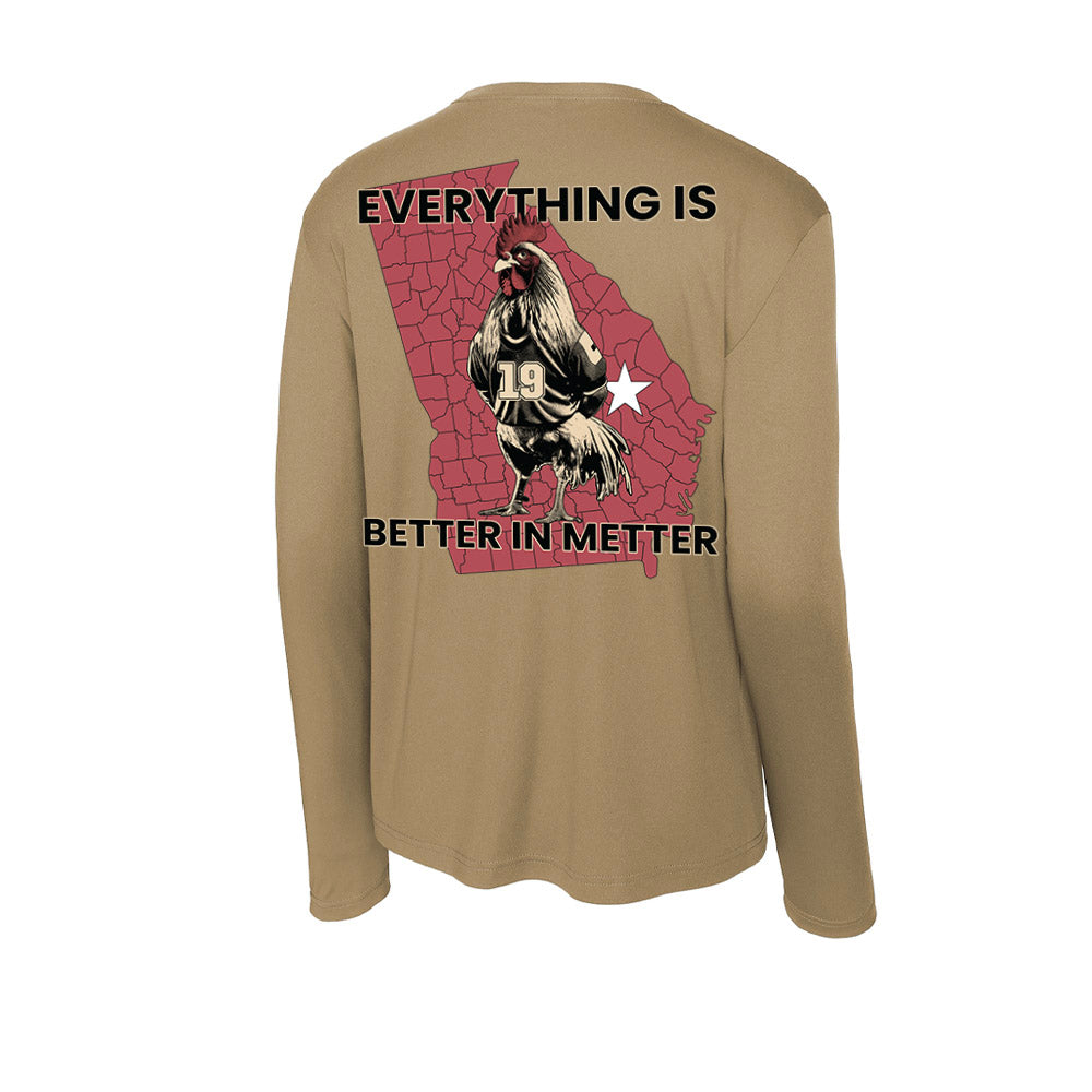 Vanderbilt - NCAA Baseball : Rustan Rigdon - Better in Metter Activewear Long Sleeve T-Shirt-1