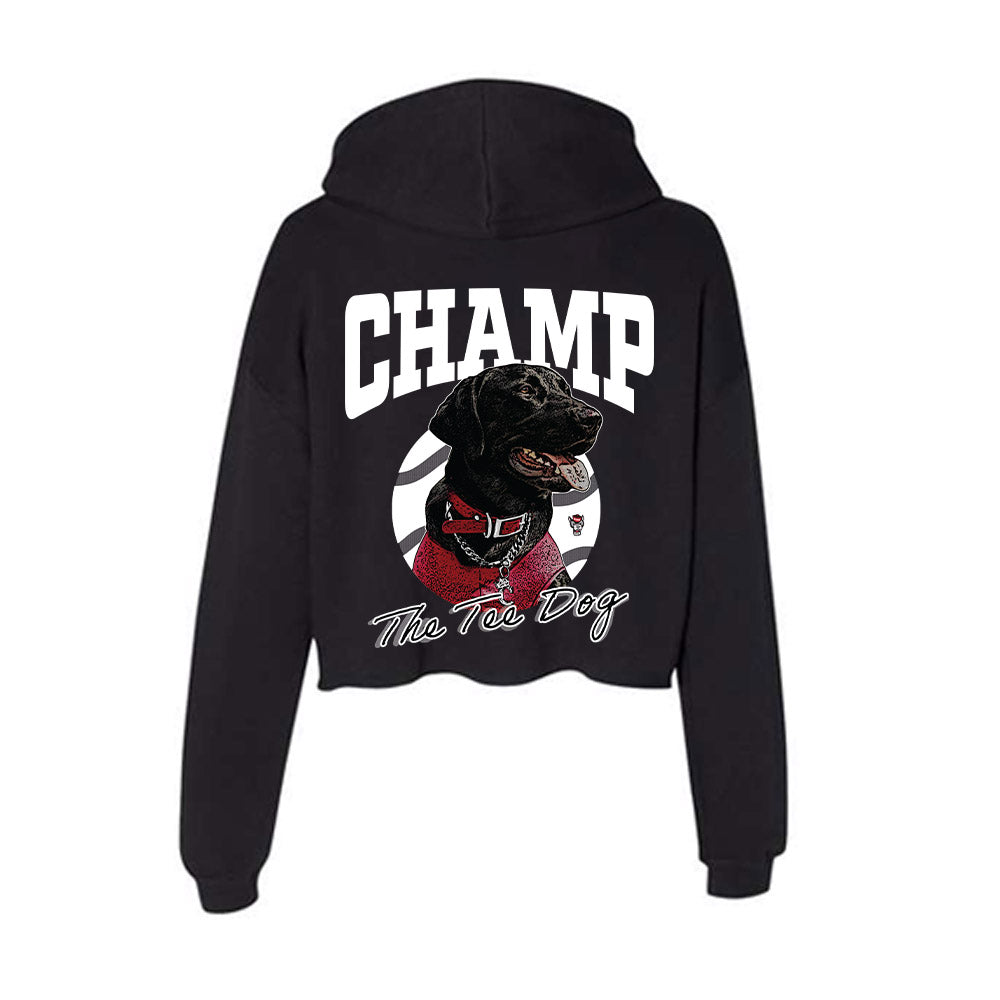 NC State - Ripken : - The Tee Dog Women's Crop Fleece Hoodie-1
