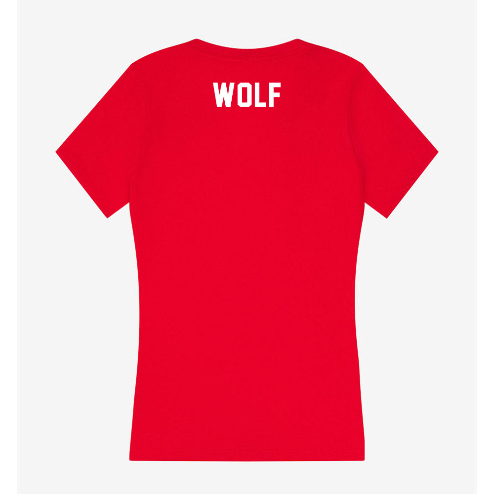 - NCAA Women's Field Hockey : Faith Wolf - Classic Shersey Women's V-Neck T-Shirt-1