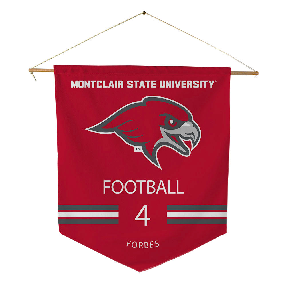 Montclair State - NCAA Football : Khalil Forbes - Pennant - 18" x 21"-0