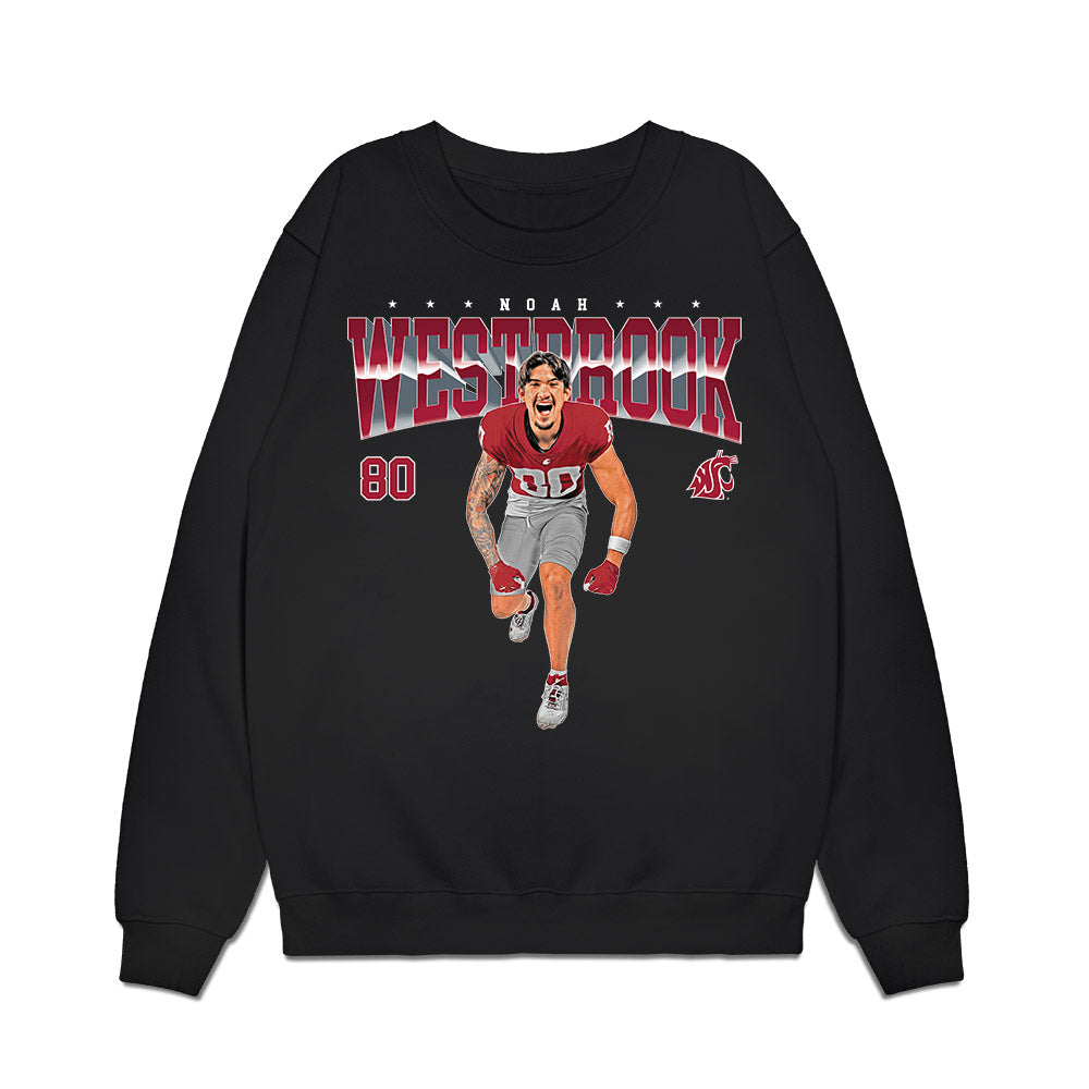 WSU - NCAA Football : Noah Westbrook - Collage Premium Crewneck Sweatshirt-0