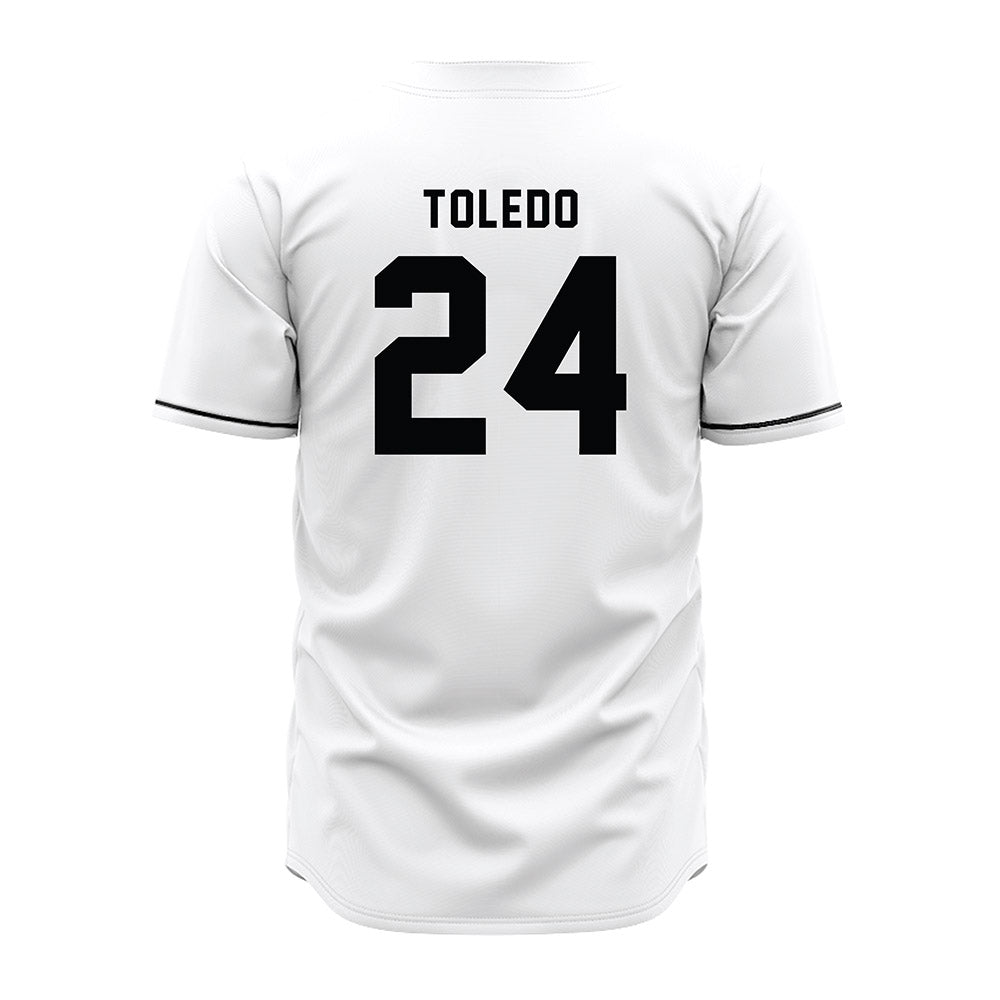 Emporia - NCAA Baseball : Jovanni Toledo - White Jersey-1