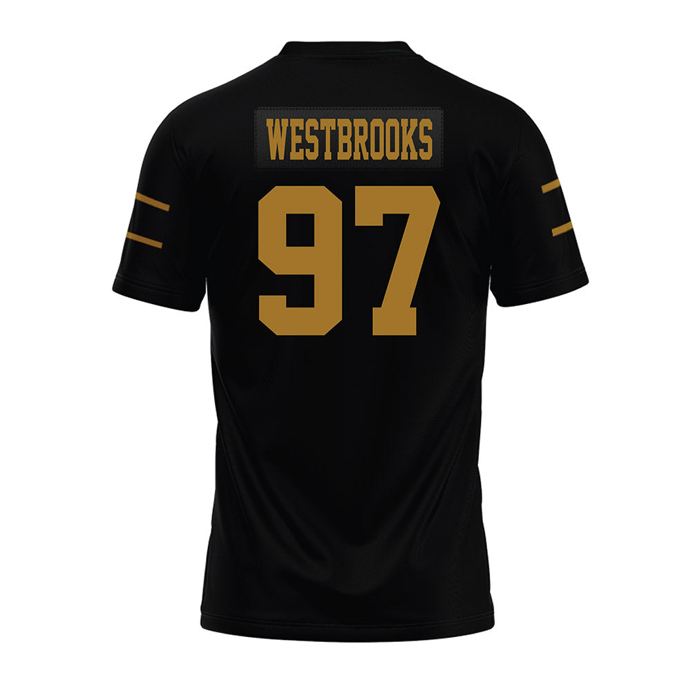 Emporia - NCAA Football : Christian Westbrooks - Black Premium Football Jersey-1