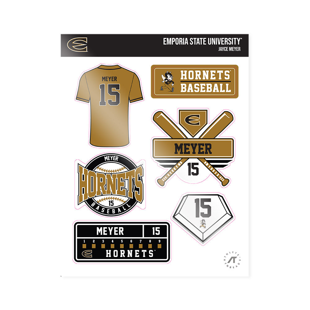 Emporia - NCAA Baseball : Jayce Meyer - Sticker Sheet-0