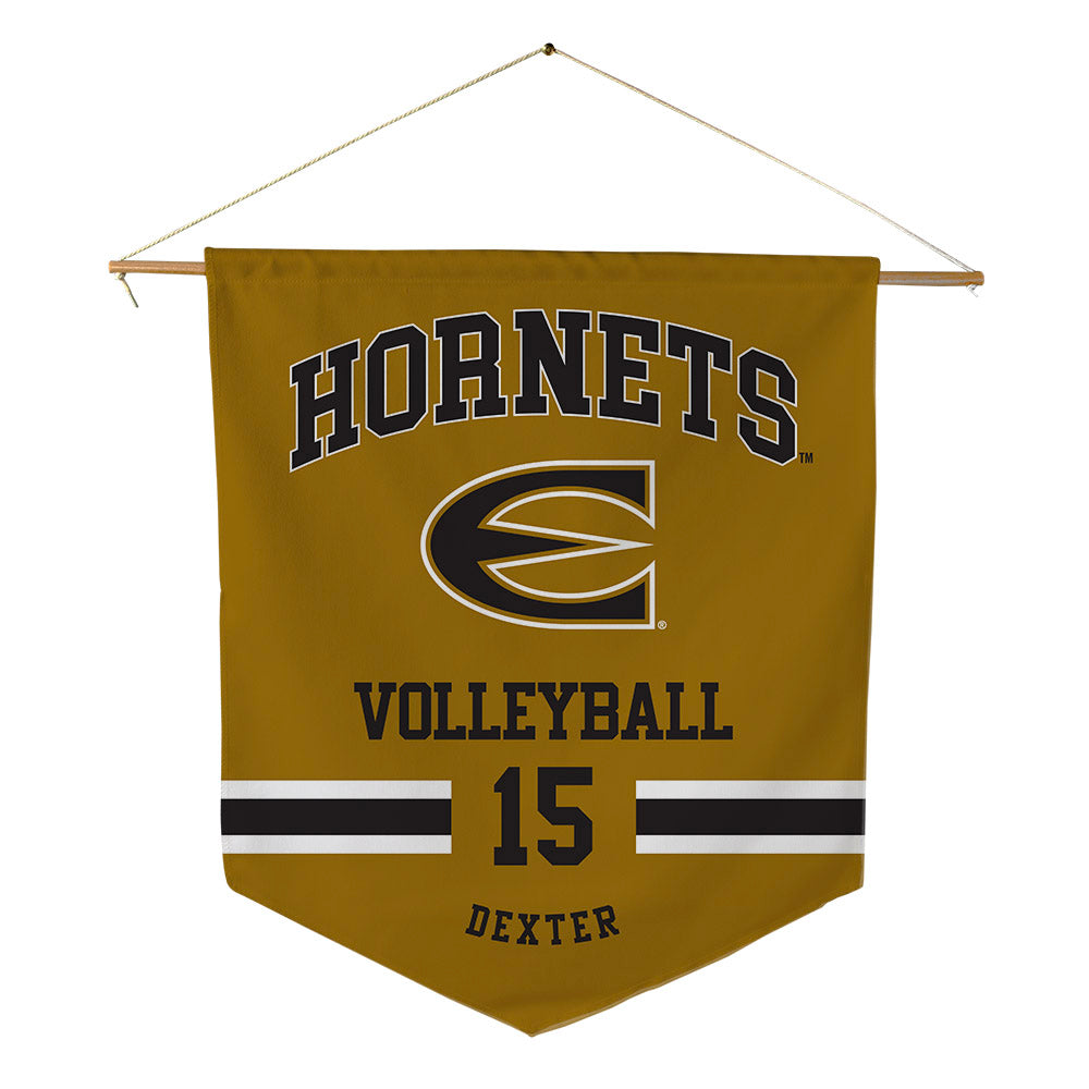 Emporia - NCAA Women's Volleyball : Delainee Dexter - Pennant - 18" x 21"-0
