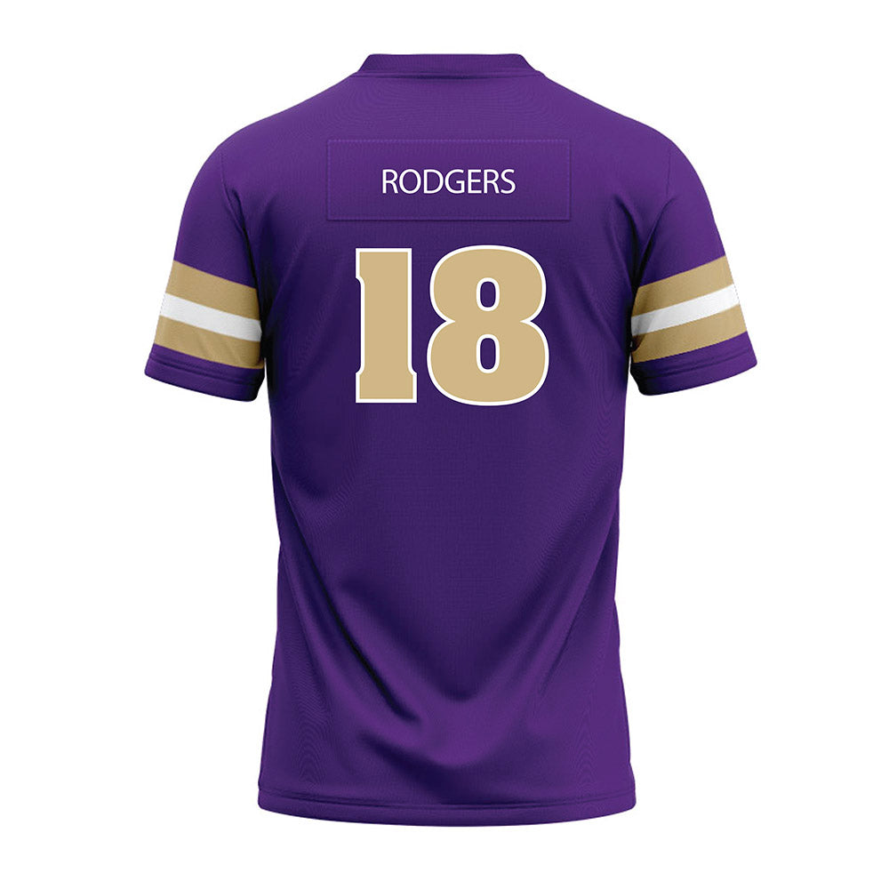 Sewanee - NCAA Football : Cecil Rodgers - Purple Premium Football Jersey-1
