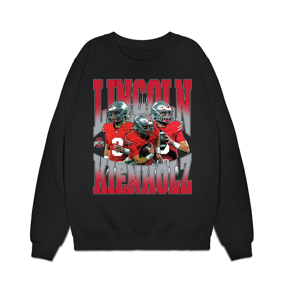Ohio State - NCAA Football : Lincoln Kienholz - Collage Premium Crewneck Sweatshirt-0
